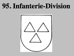 insigna of the 95 Infantry Division, German Wehrmacht Wehrmacht.