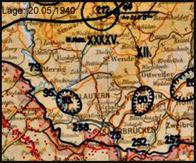  copyright -- Lagekarte May 1940 - The 79th Infantry Division - German Wehrmacht 