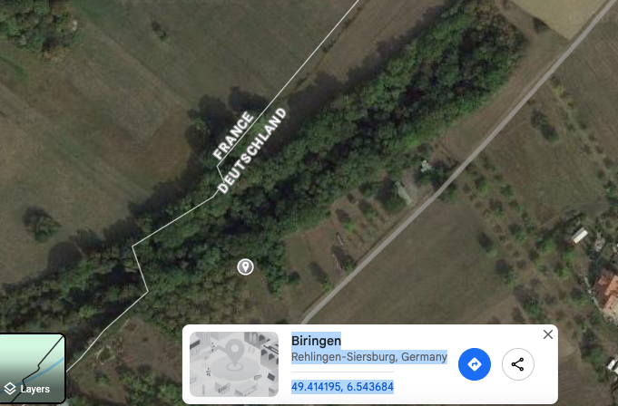  (image Google Map)  Source: Waldwisse-Rail Station  